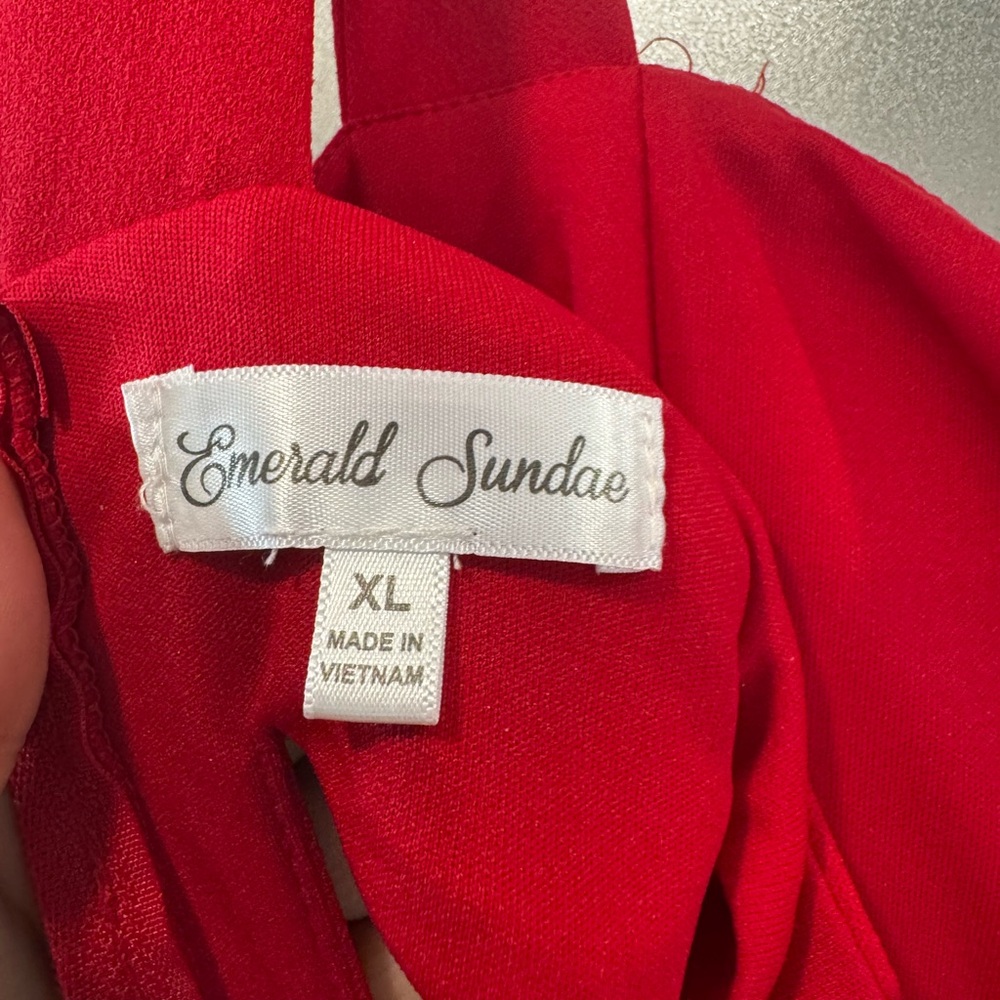 Emerald Sundae Red Dress XL